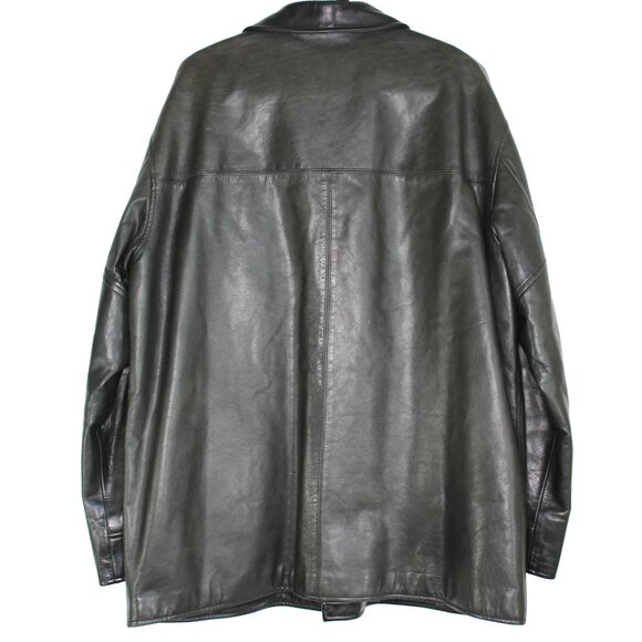 Vintage Polo Ralph Lauren Mens 2XL Wool Lined Car Leather Coat Jacket RARE M1076 - Picture 6 of 6